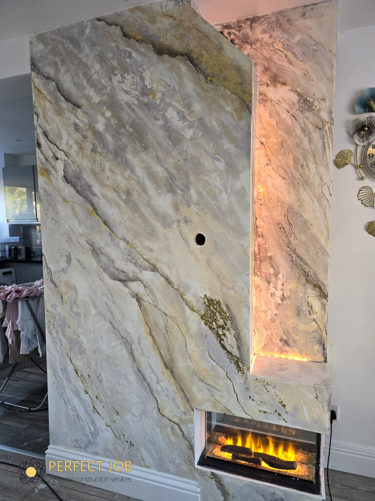 Venetian Plastering in a house in South London